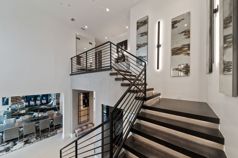 This is an example of a classic staircase in Dallas.
