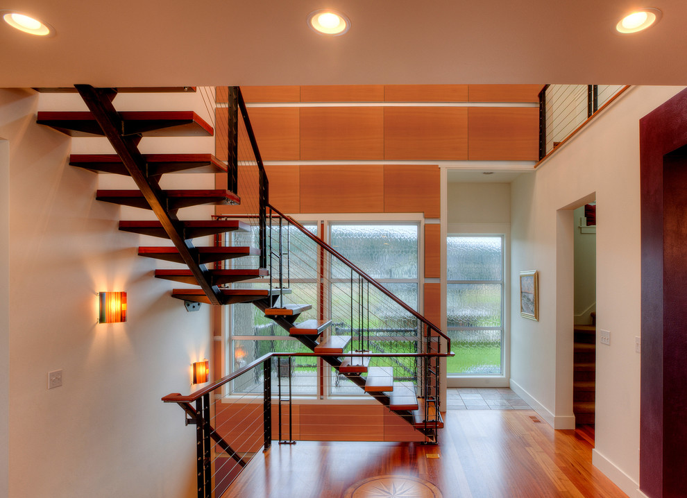 This is an example of a contemporary staircase in Seattle.