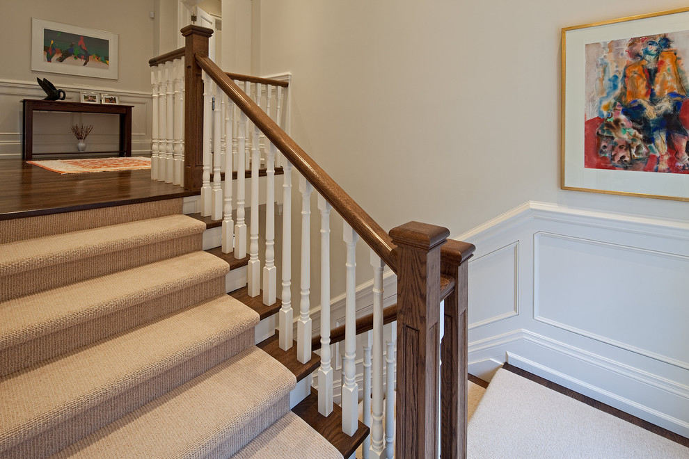 Dunvegan Avenue Traditional Staircase Toronto by Peter A. Sellar Architectural