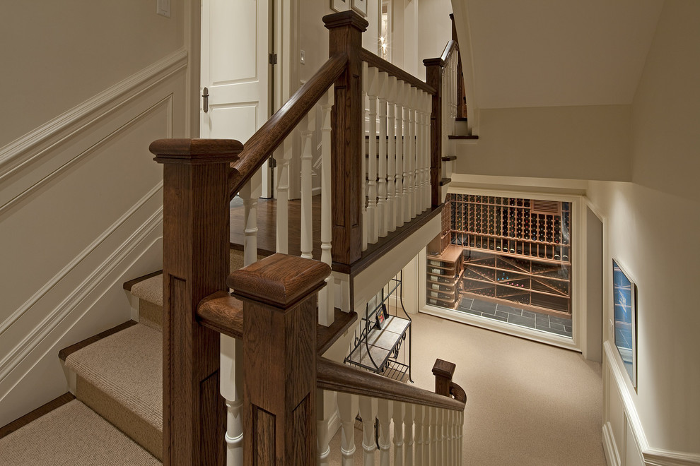 Dunvegan Avenue Traditional Staircase Toronto by Peter A. Sellar Architectural