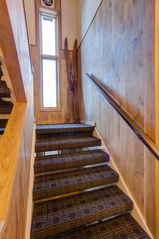 Photo of a rustic staircase in Denver.