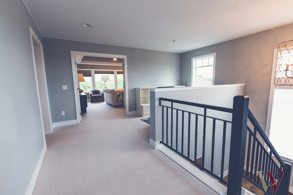 Eagles Landing Modern 2 Story Farmhouse Saint Augusta, Mn Farmhouse Staircase