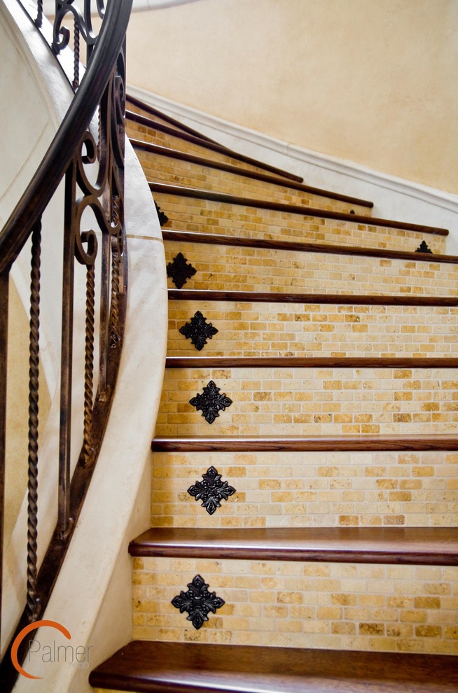 Photo of a mediterranean staircase in Austin.