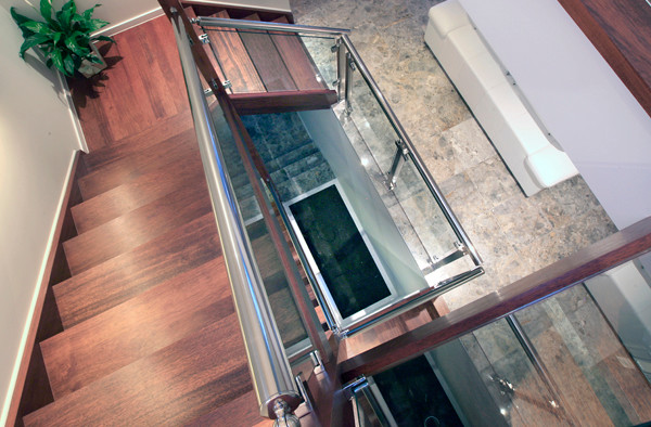This is an example of a contemporary staircase in Brisbane.