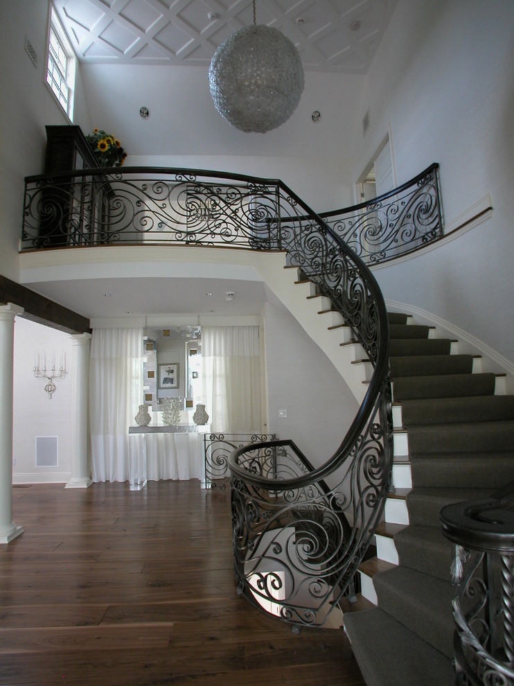 Elliptical Staircase Eclectic Staircase New York by AHM
