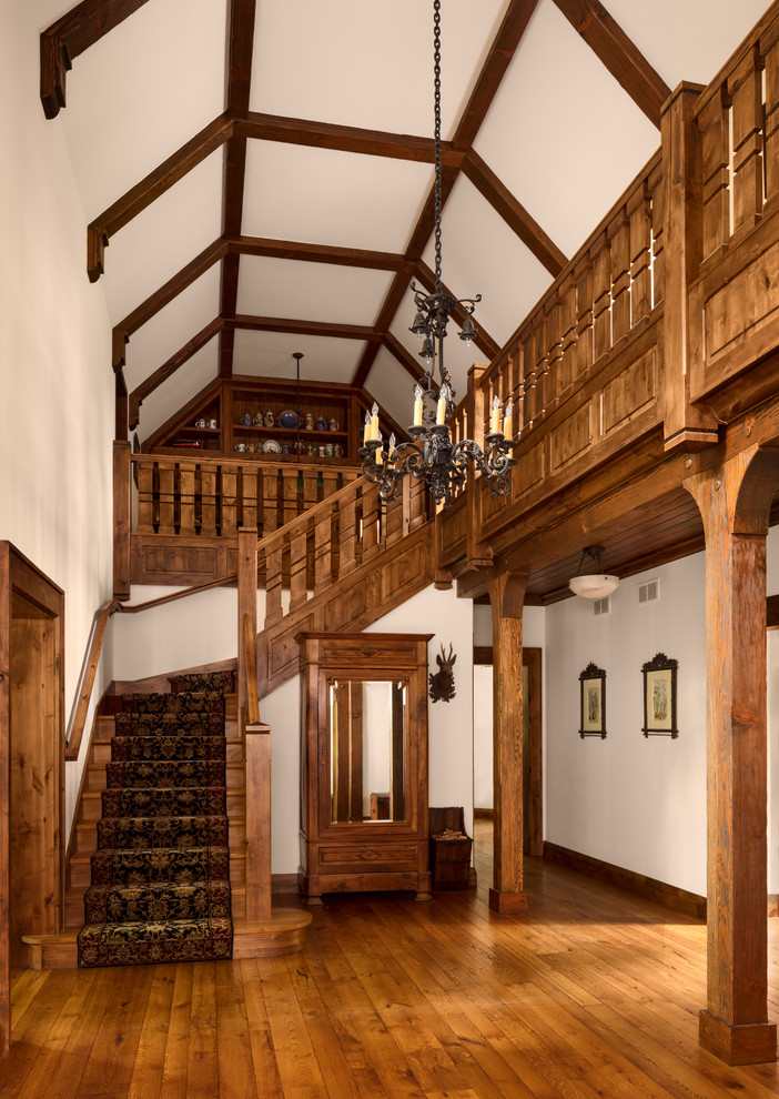Expansive victorian staircase in Milwaukee.