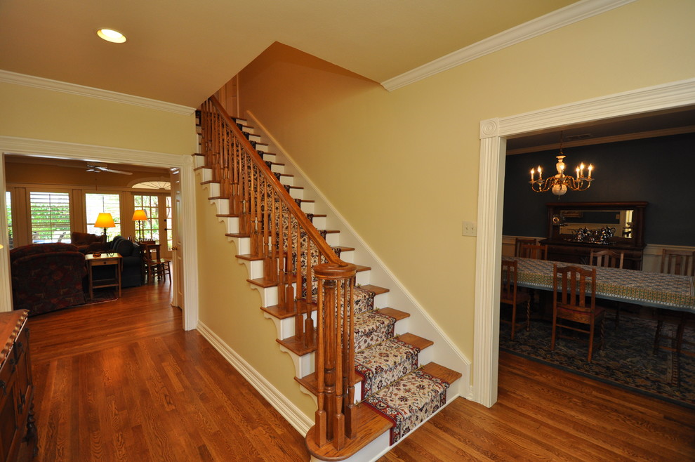 Example of a classic staircase design in Austin