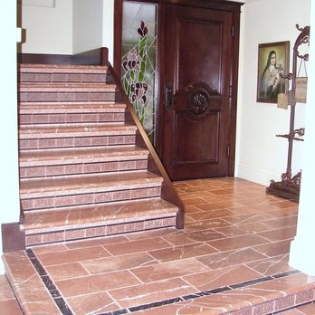 Photo of a rustic staircase in Orange County.