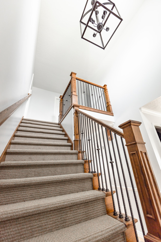 Inspiration for a timeless staircase remodel in Salt Lake City