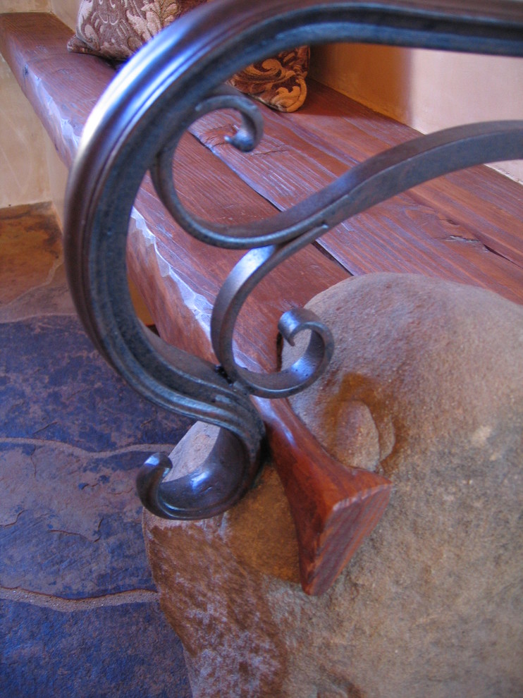 Example of a tuscan staircase design in Santa Barbara