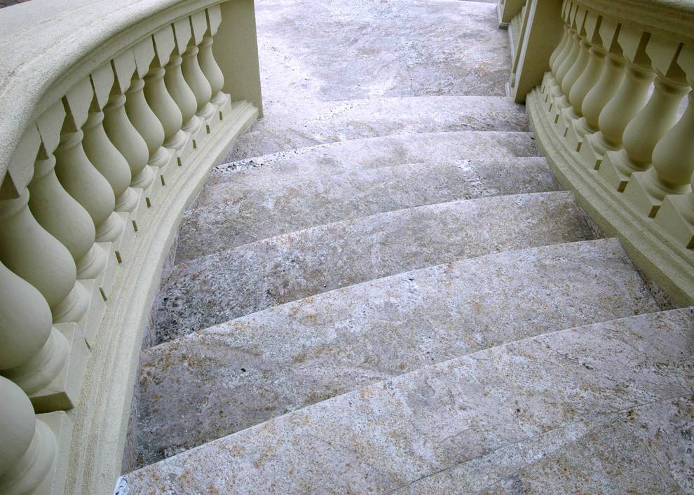 Exterior Mediterranean Staircase New York by Ideal Tile of