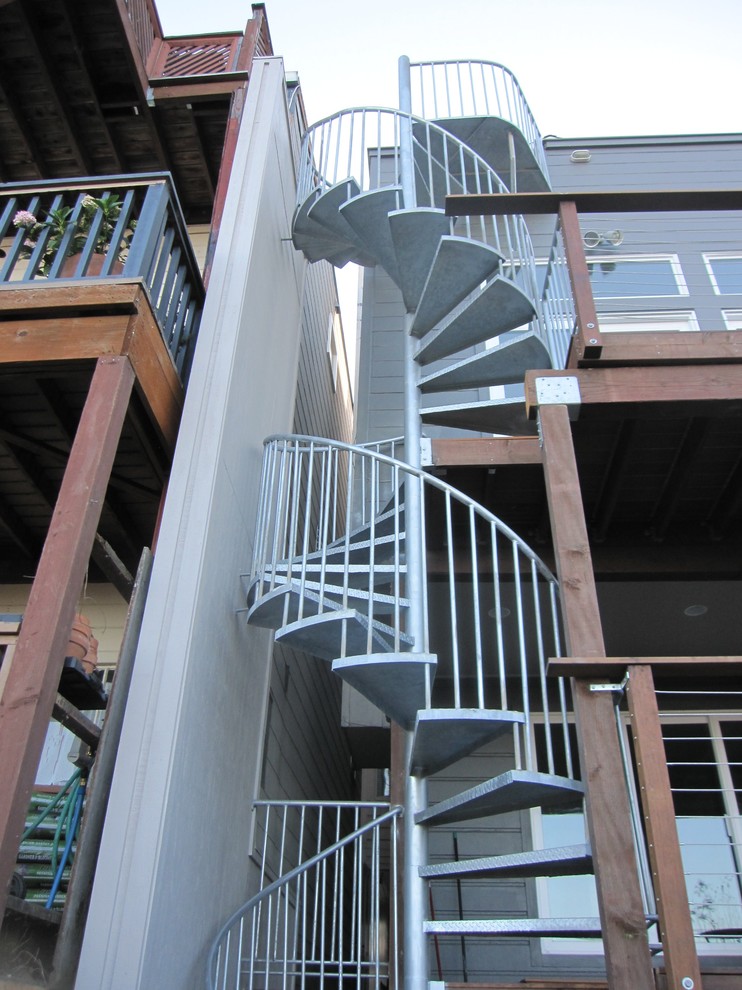 Exemple d'un escalier industriel.