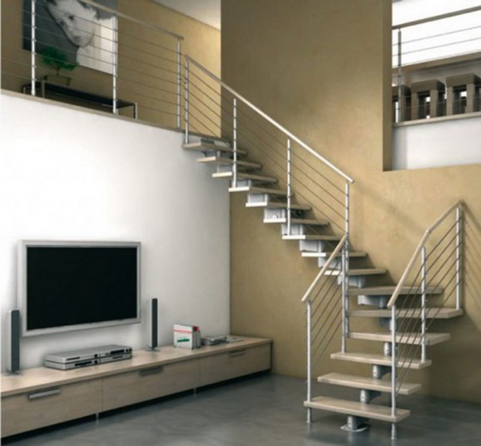 Photo of a modern staircase in Indianapolis.