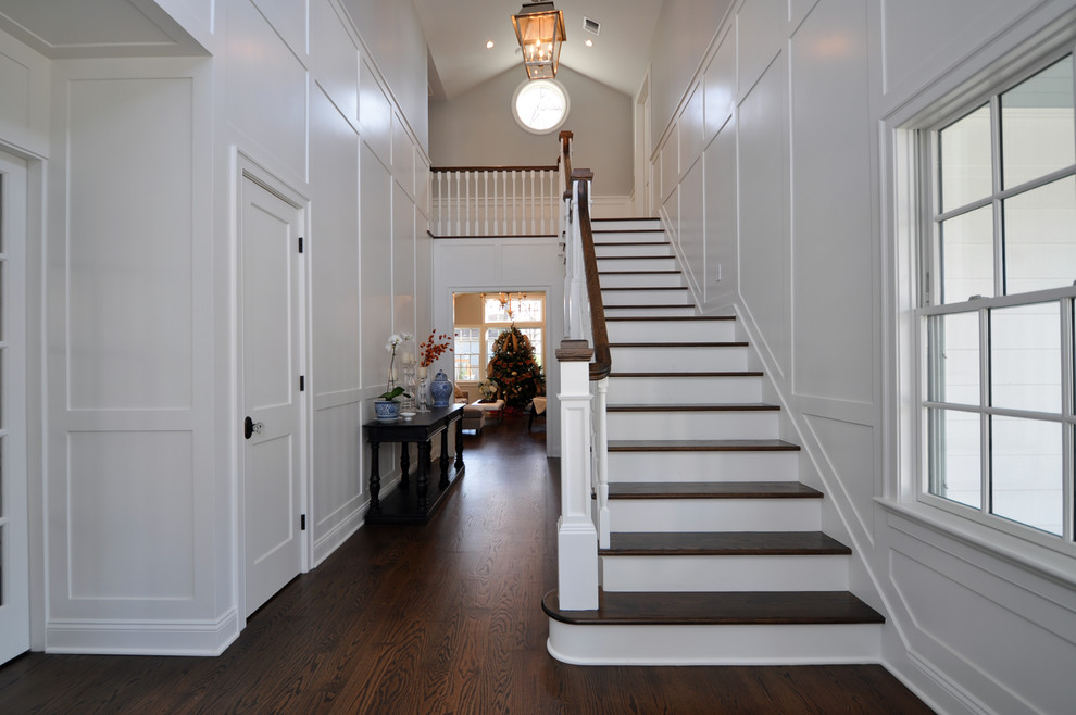 This is an example of a farmhouse staircase in New York.