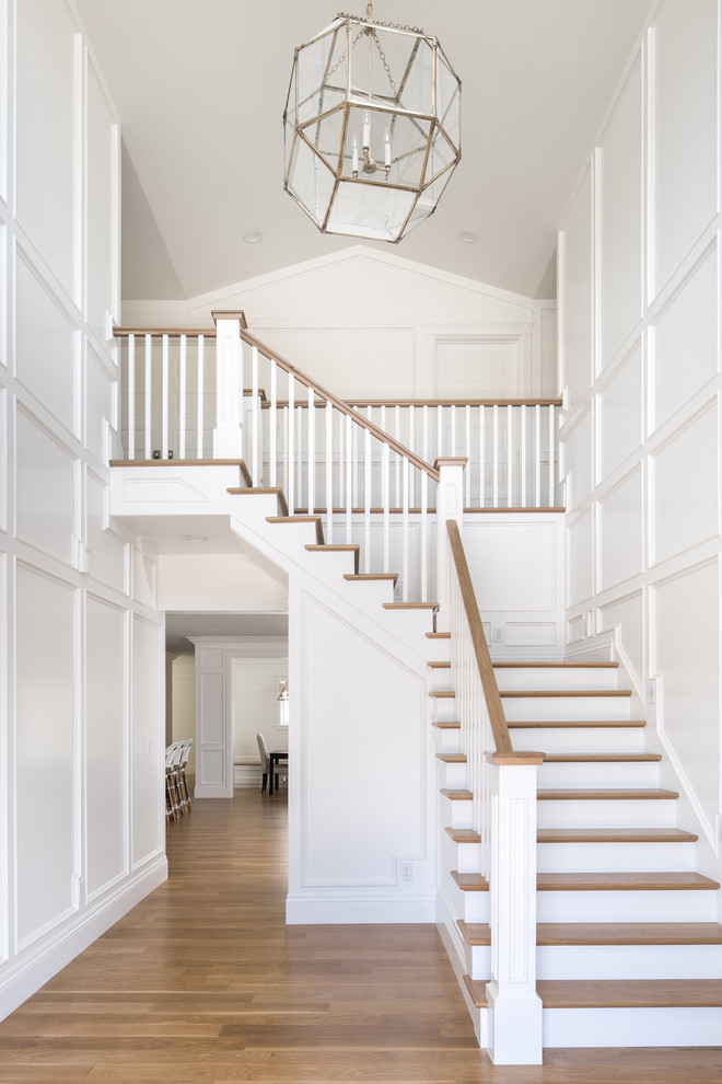 Inspiration for a cottage staircase remodel in Salt Lake City