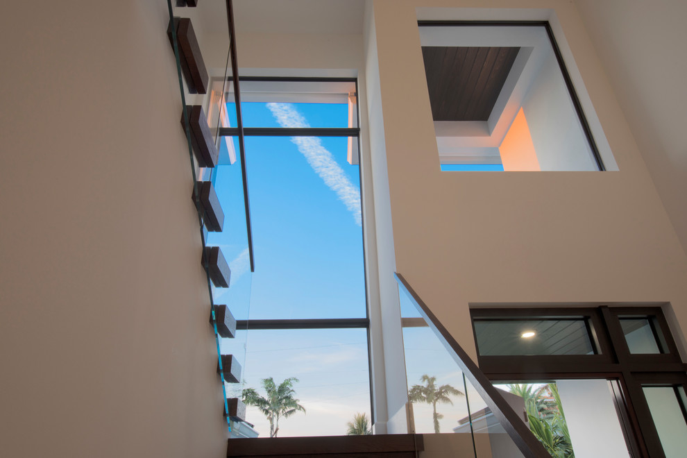 Transitional staircase photo in Miami