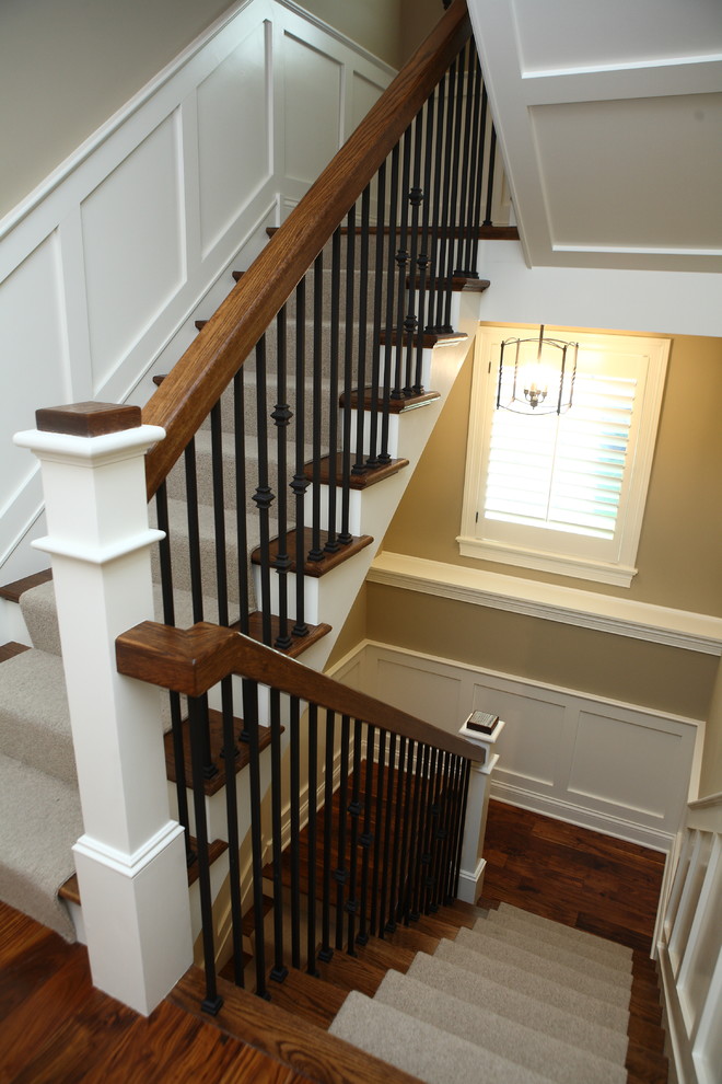 Example of a classic staircase design in Tampa