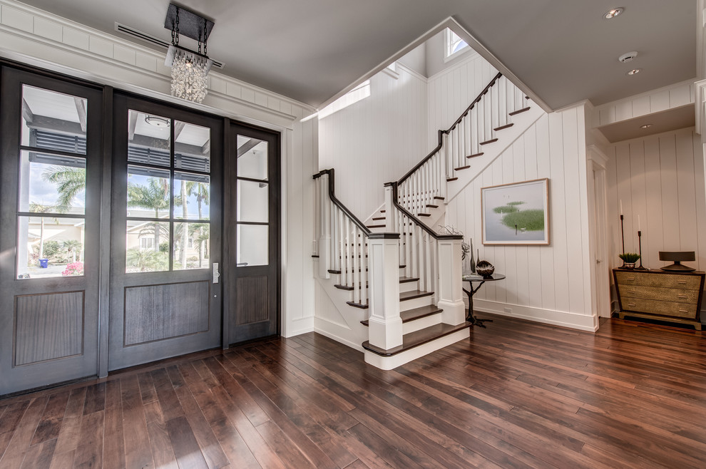 Foyer & Staircase - Beach Style - Staircase - Miami - by ...