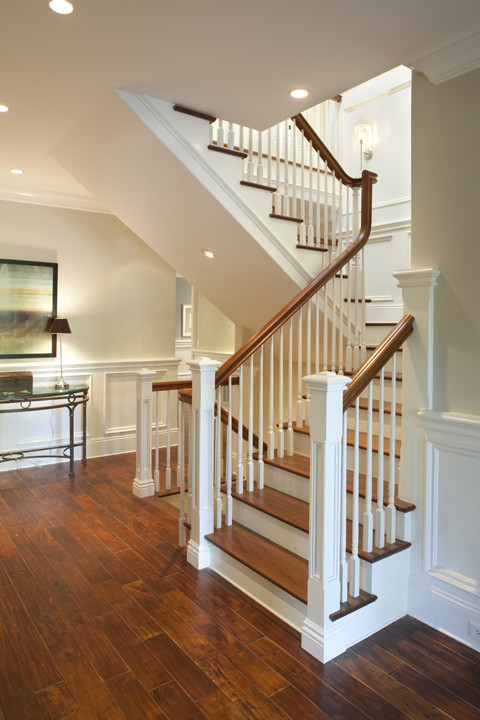 Example of a classic staircase design in San Francisco