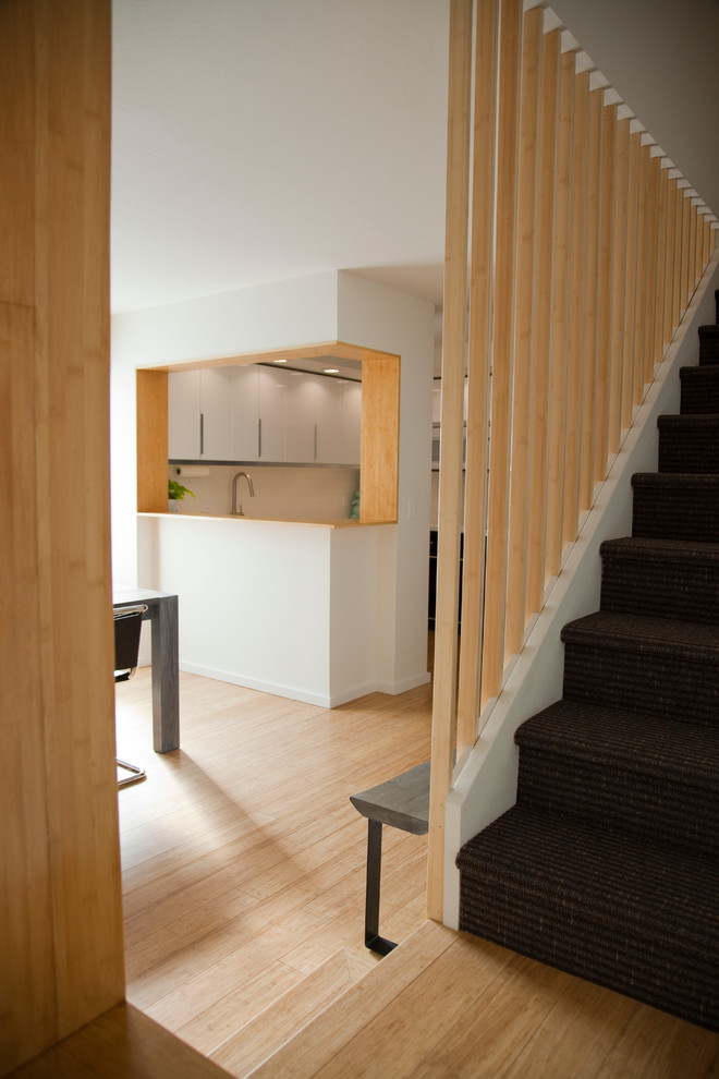 This is an example of a modern staircase in San Diego.
