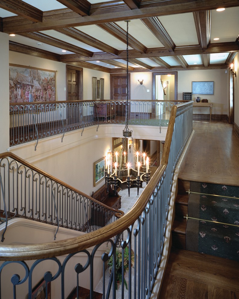 Example of a tuscan staircase design in Philadelphia