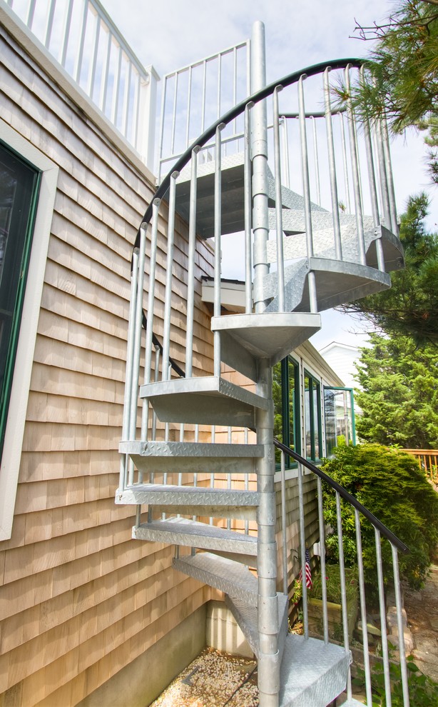 Galvanized Spiral Staircase - Traditional - Staircase - Philadelphia ...