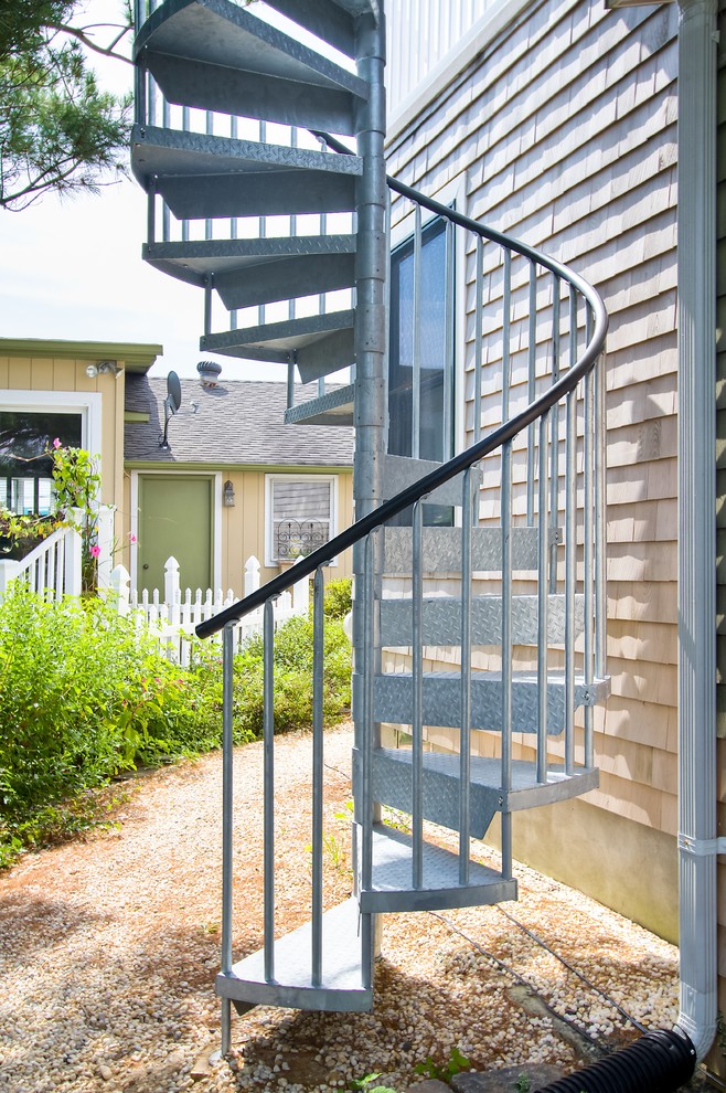 Galvanized Spiral Staircase - Traditional - Staircase - Philadelphia ...