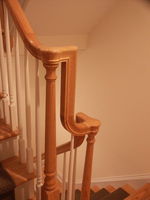 This is an example of a classic staircase in Philadelphia.
