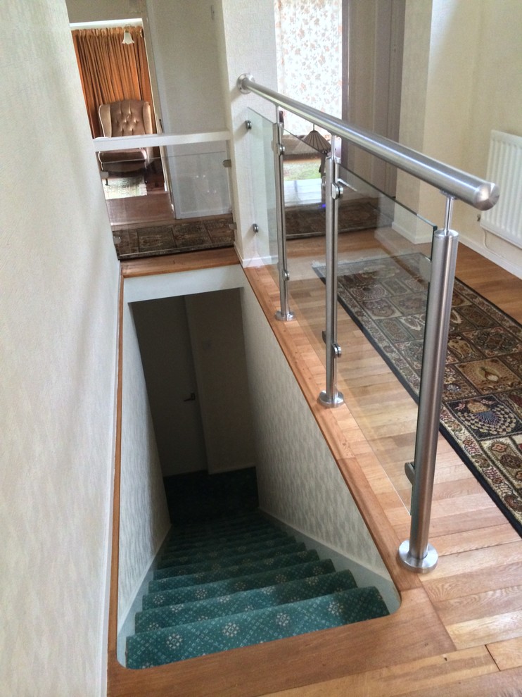 Glass Bannisters Contemporary Staircase Other by The Stair