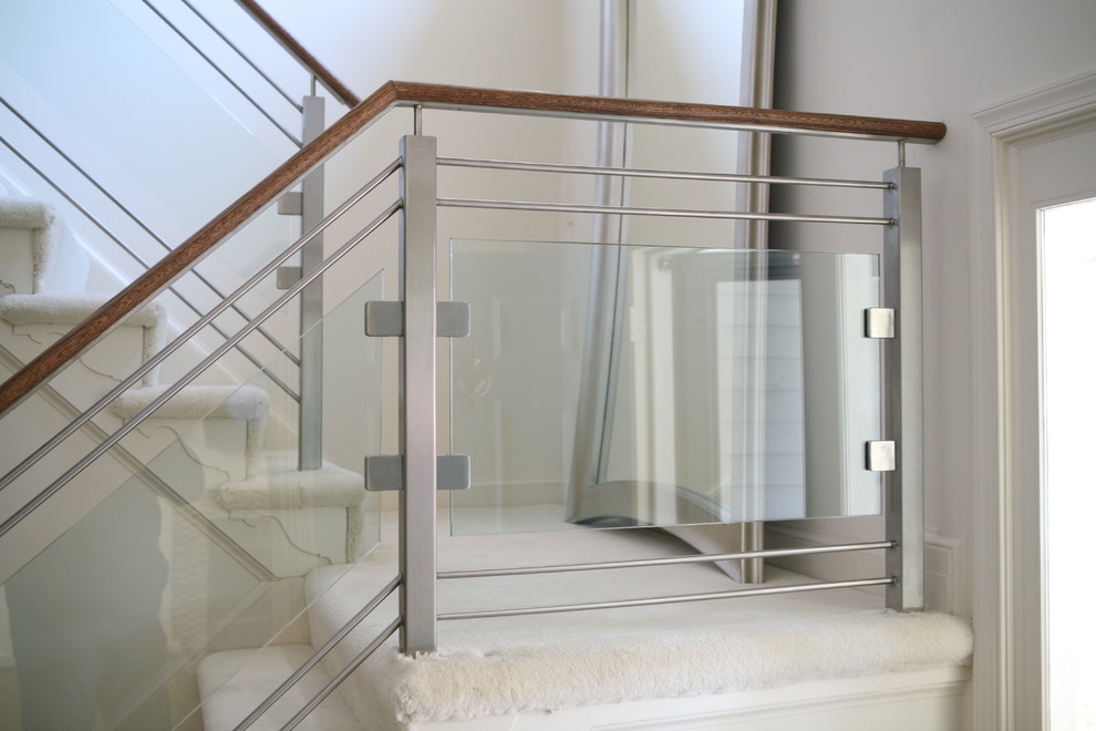 Inspiration for a modern staircase remodel in DC Metro
