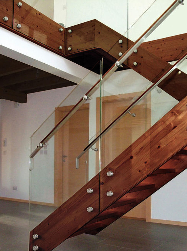 Glass Railing Staircases Modern Staircase Denver by Arcways