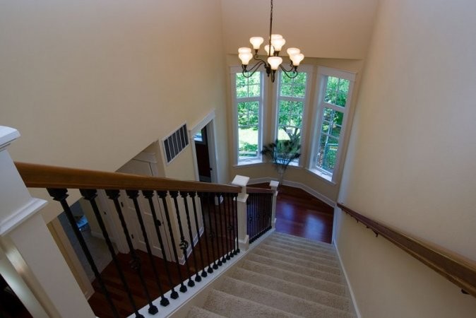 Design ideas for a traditional staircase in Seattle.