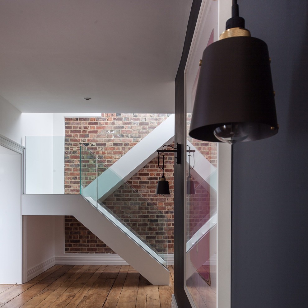 Photo of a contemporary staircase in Hertfordshire.