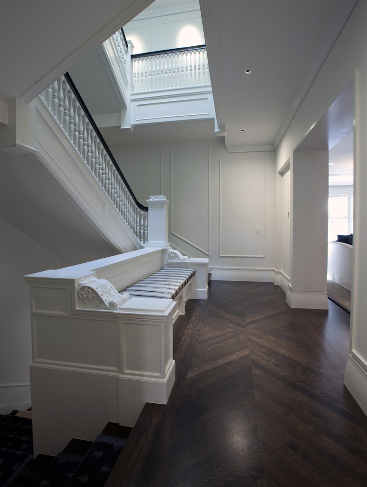 Elegant staircase photo in Chicago