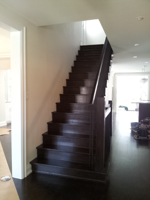 Example of a classic staircase design in Toronto