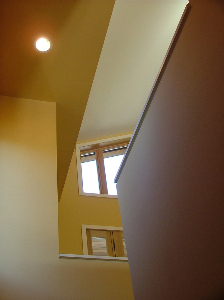 Medium sized contemporary staircase in Seattle.