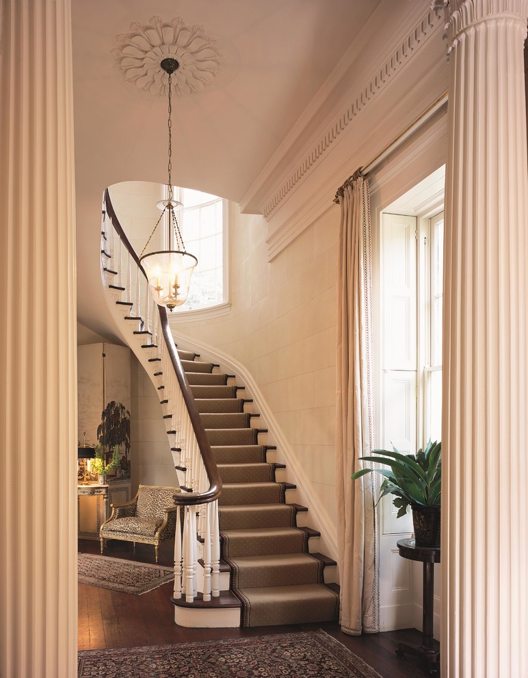 Example of a classic staircase design in New Orleans