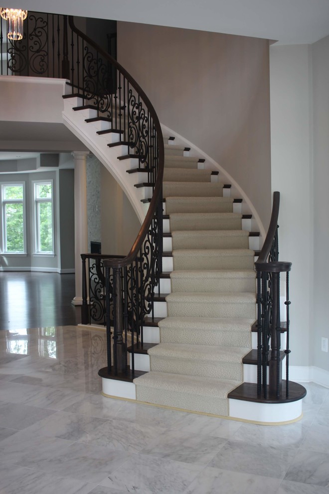 Gulick Homes Transitional Staircase DC Metro by Loudoun Stairs