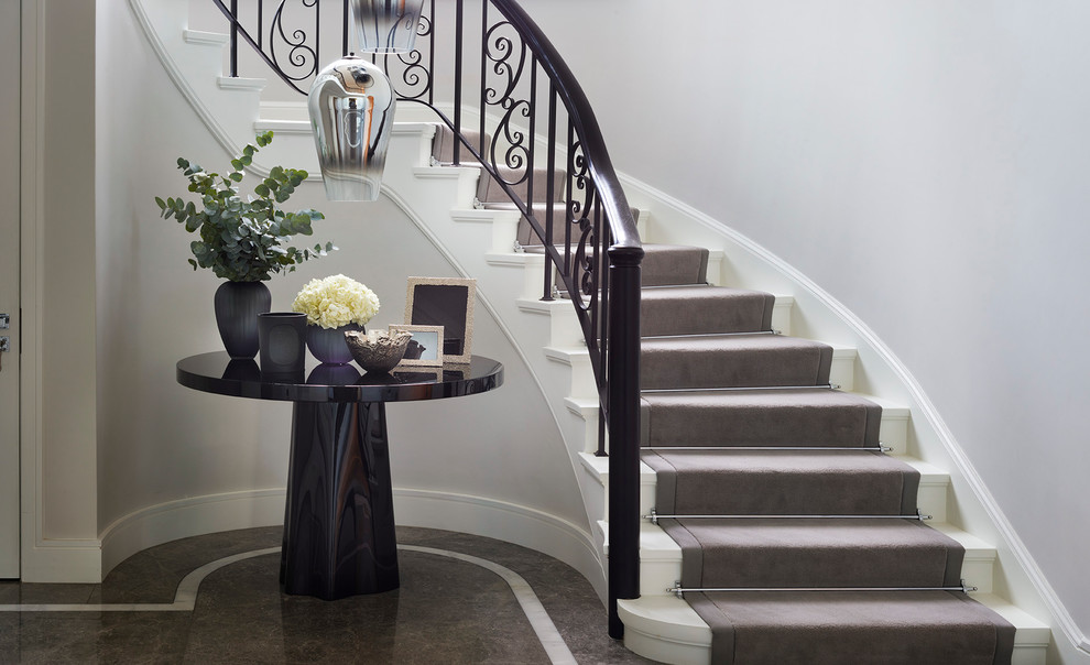 Design ideas for a classic staircase in London.