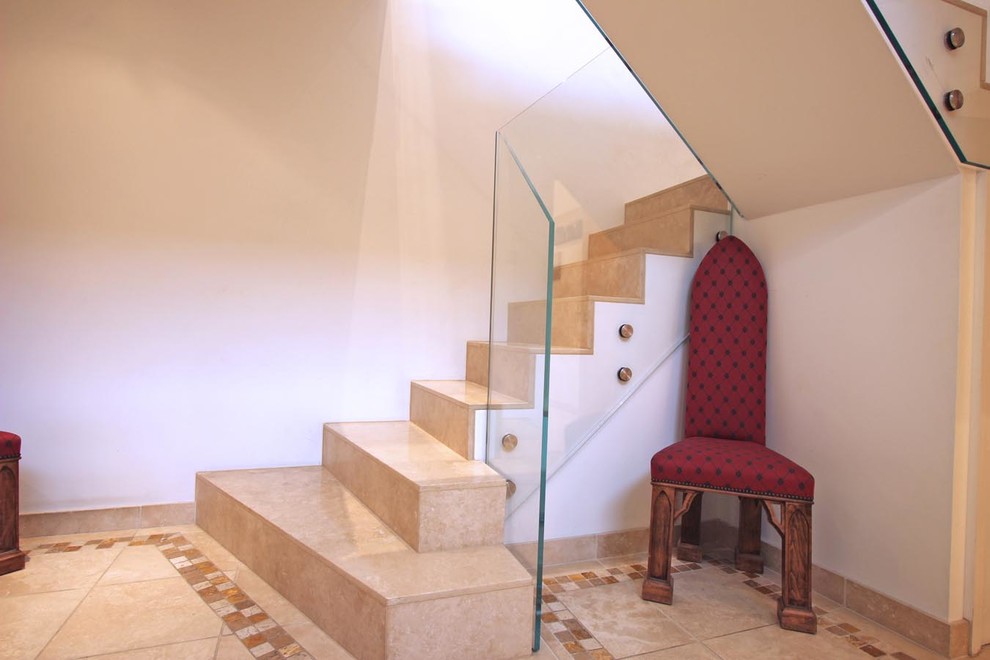 This is an example of a large contemporary staircase in London.