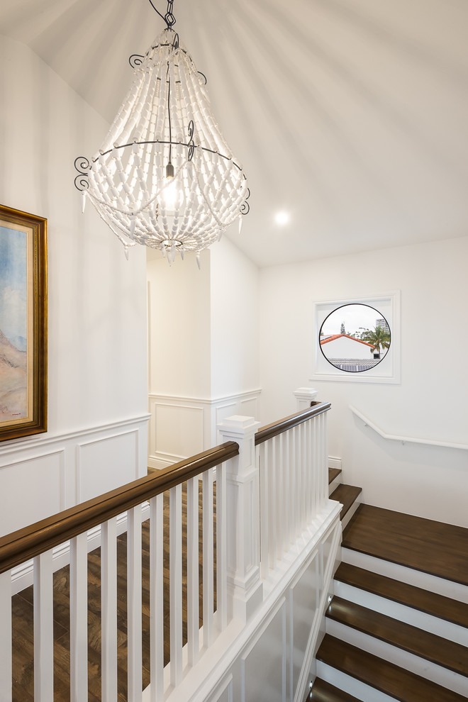 Hamptons Interior Beach Style Staircase Gold Coast Tweed by