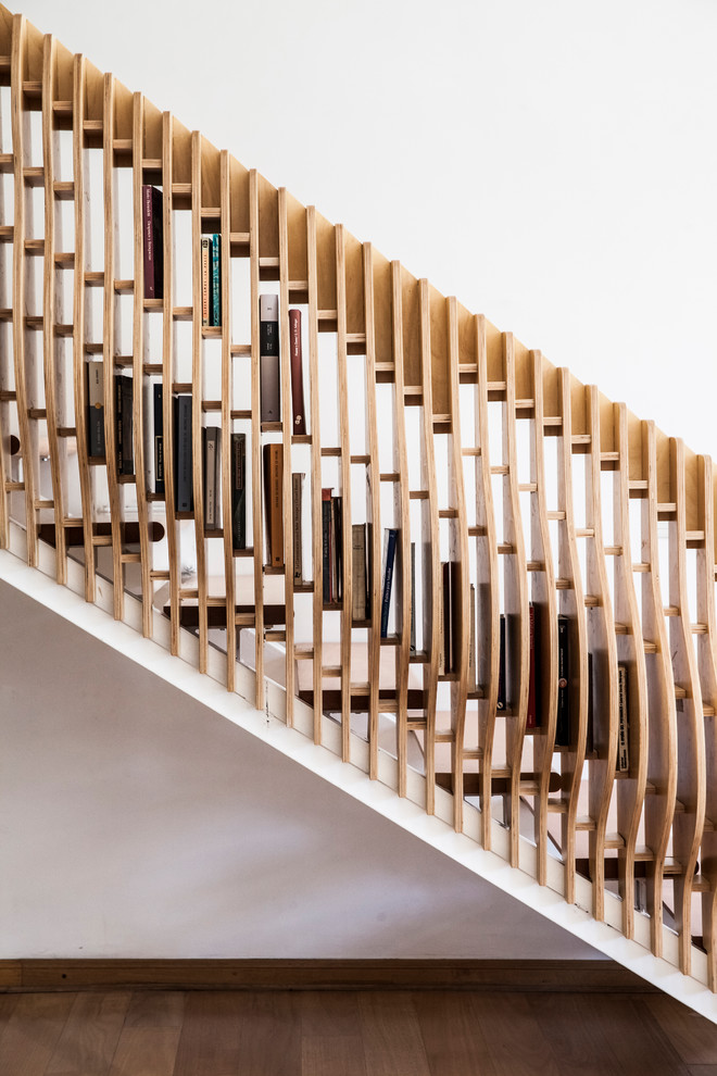 Handrail Bookcase By Vg Studio, How To Build A Bookcase Railing