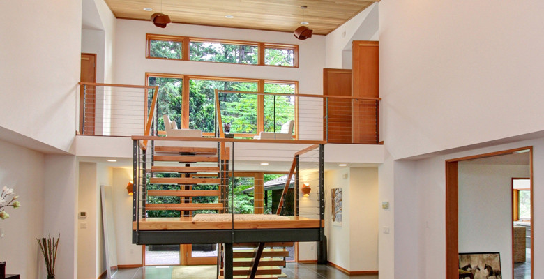 Design ideas for a midcentury staircase in Seattle.