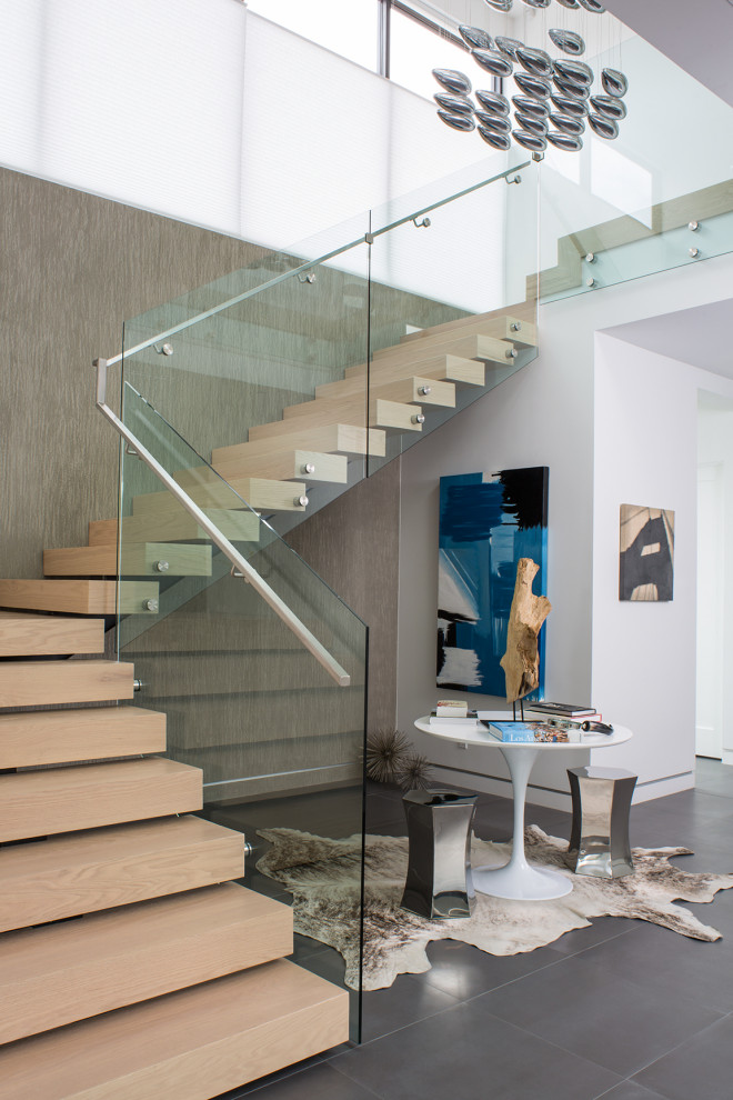 Design ideas for a contemporary staircase in Los Angeles.