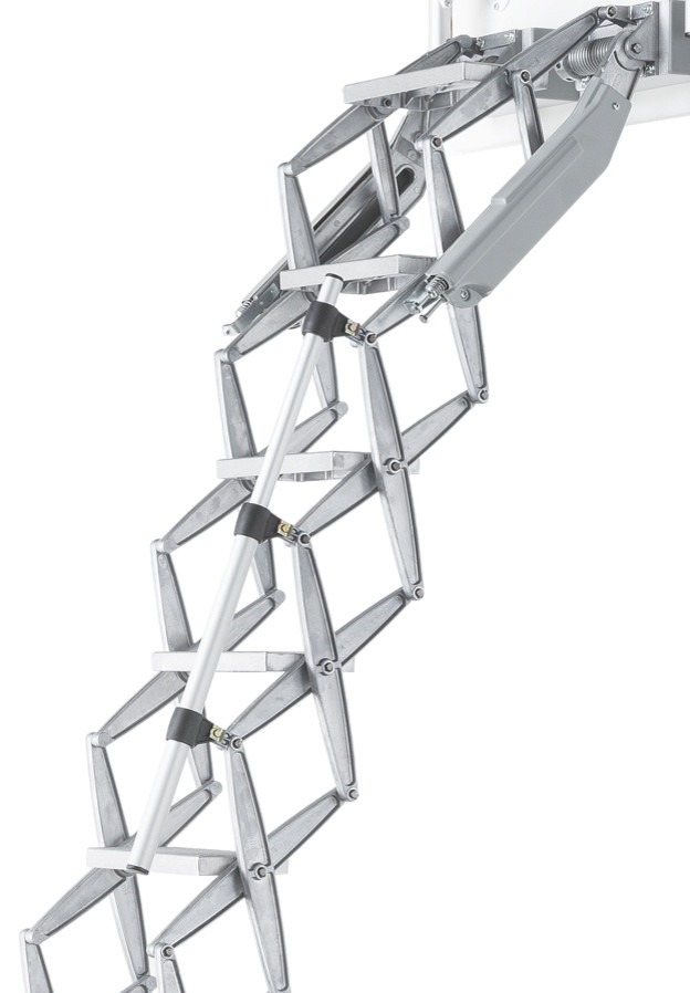 Idées déco pour un petit escalier droit industriel avec des marches en métal et des contremarches en métal.