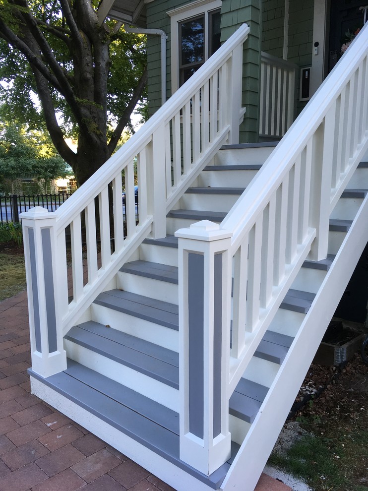 Heritage millwork Traditional Staircase Vancouver by Westwood Heritage