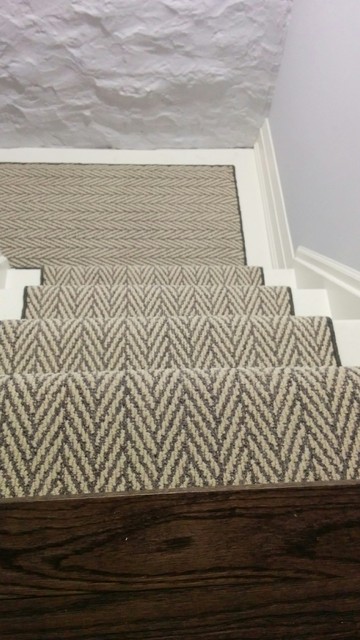 stair carpet herringbone stairs runner modern refinishing carpeting ideabook question ask email