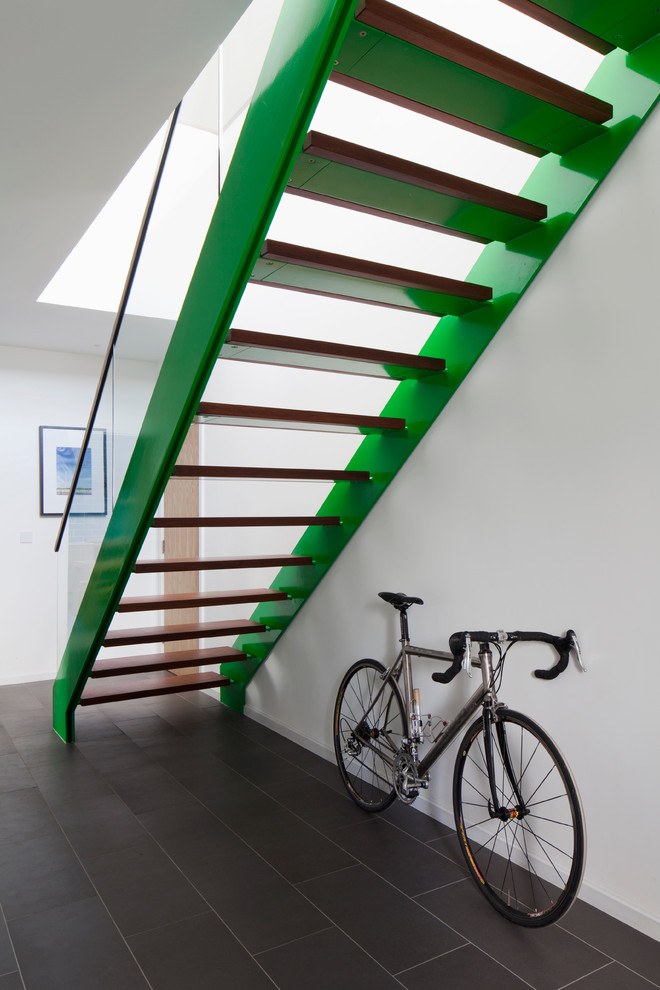 Modern staircase in Devon.