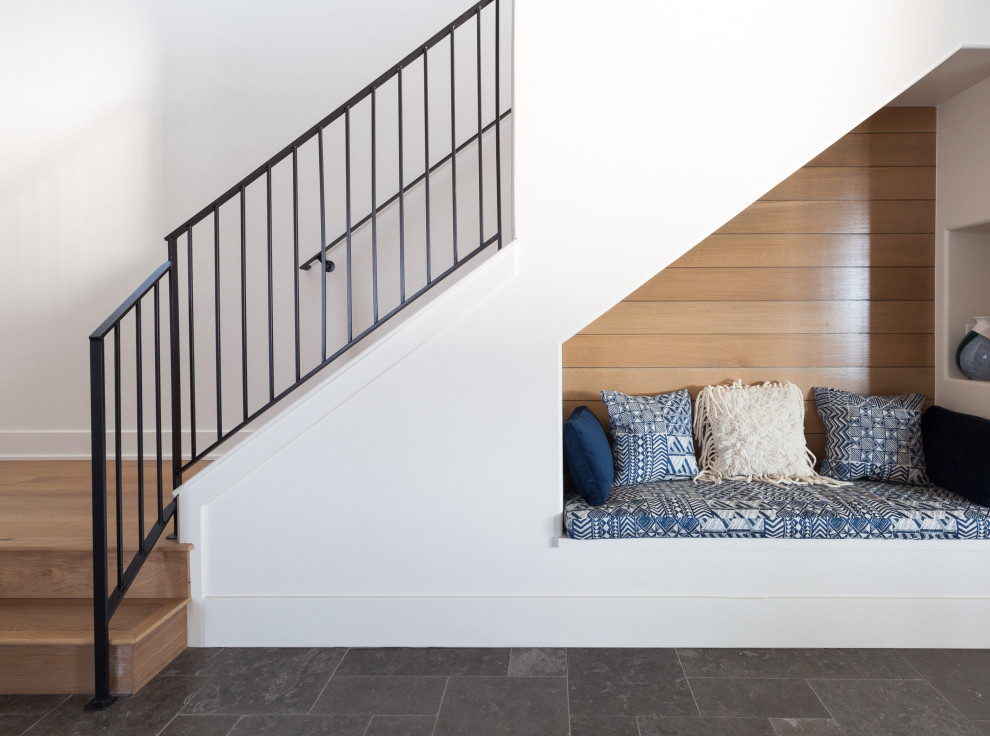 Inspiration for a coastal staircase in Austin.