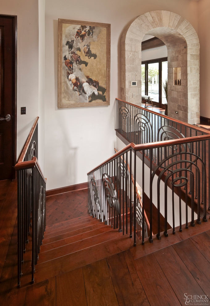 Стильный дизайн: лестница в стиле рустика - последний тренд